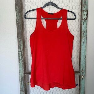 Racer Back Shell Top. Red. Medium.